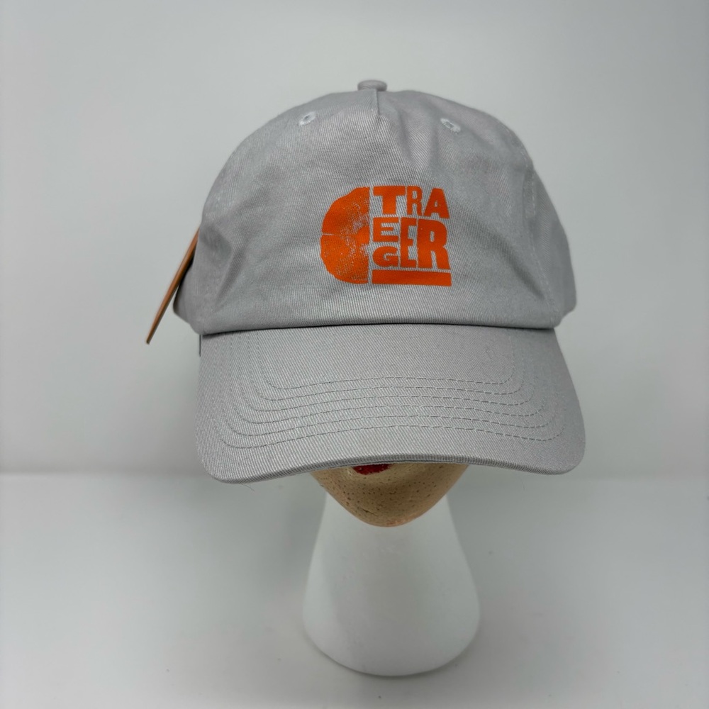 Traeger Orange Logo Grey Adjustable Hat One Size New With Tags
